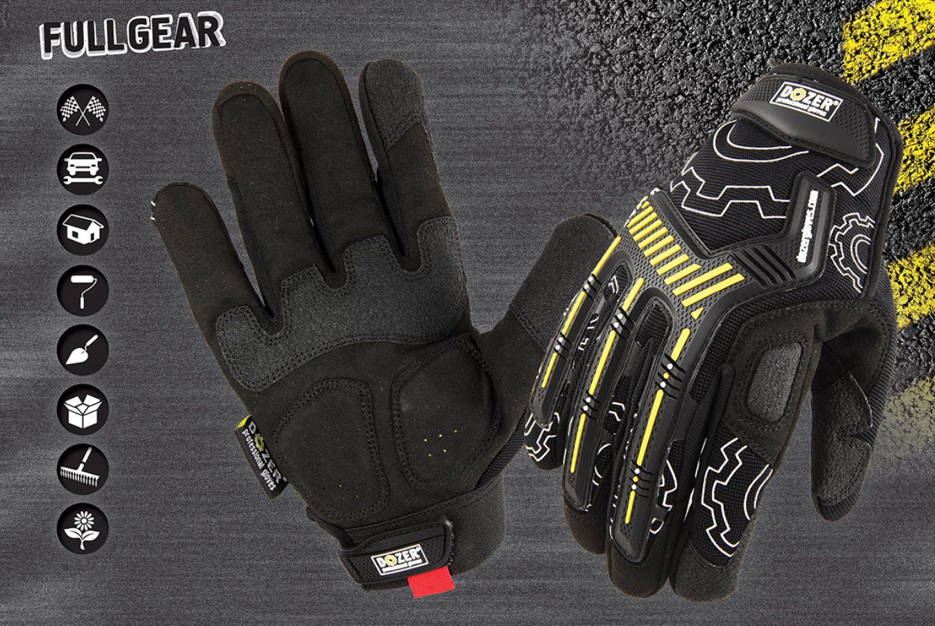 DOZER professional gloves Перчатки защитные, размер: L, 1 пара