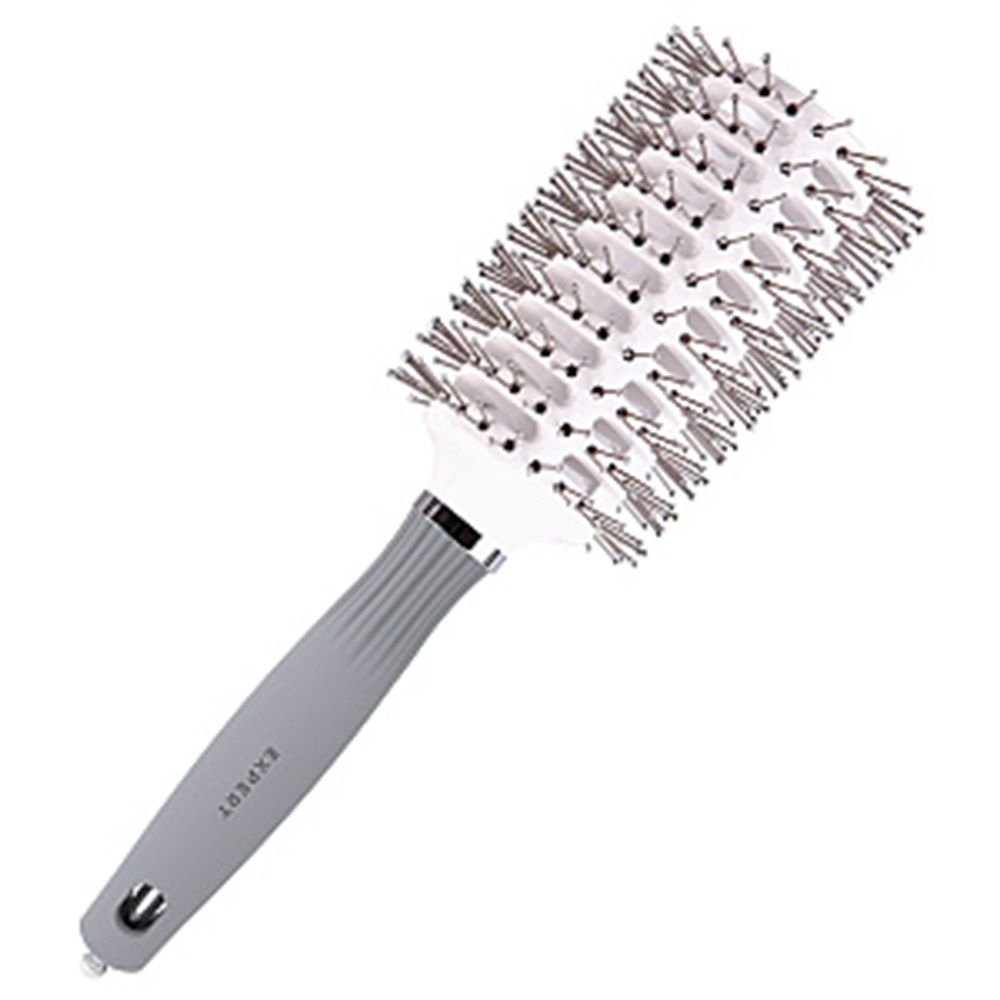 Брашинг нейлон для укладки волос Olivia Garden EXPERT BLOWOUT VENT Double Bristles White&Grey (45 мм)