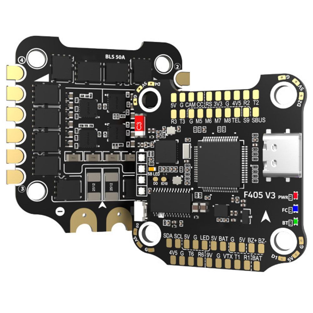 Полетный контроллер speedybee f405 v3 схема F405 V3 3-6S 30X30 BMI270 FC& ESC FPV-стек для модели беспилотника FPV Freestyle