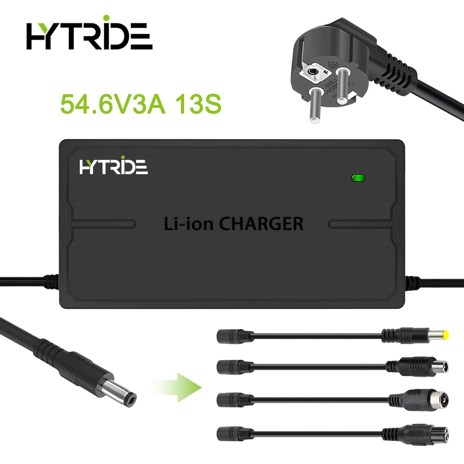 HYTRIDE 13S 48V 3A Зарядное устройство для литиевых батарей 54.6V самокатов Электровелосипедное зарядное устройство