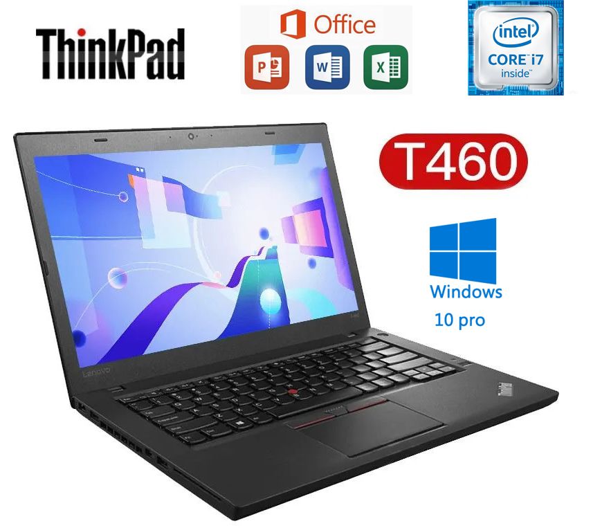 Lenovot460-i7Ноутбук14.1",IntelCorei7-6600U,RAM16ГБ,SSD,IntelHDGraphics520,WindowsPro,черный,Английскаяраскладка