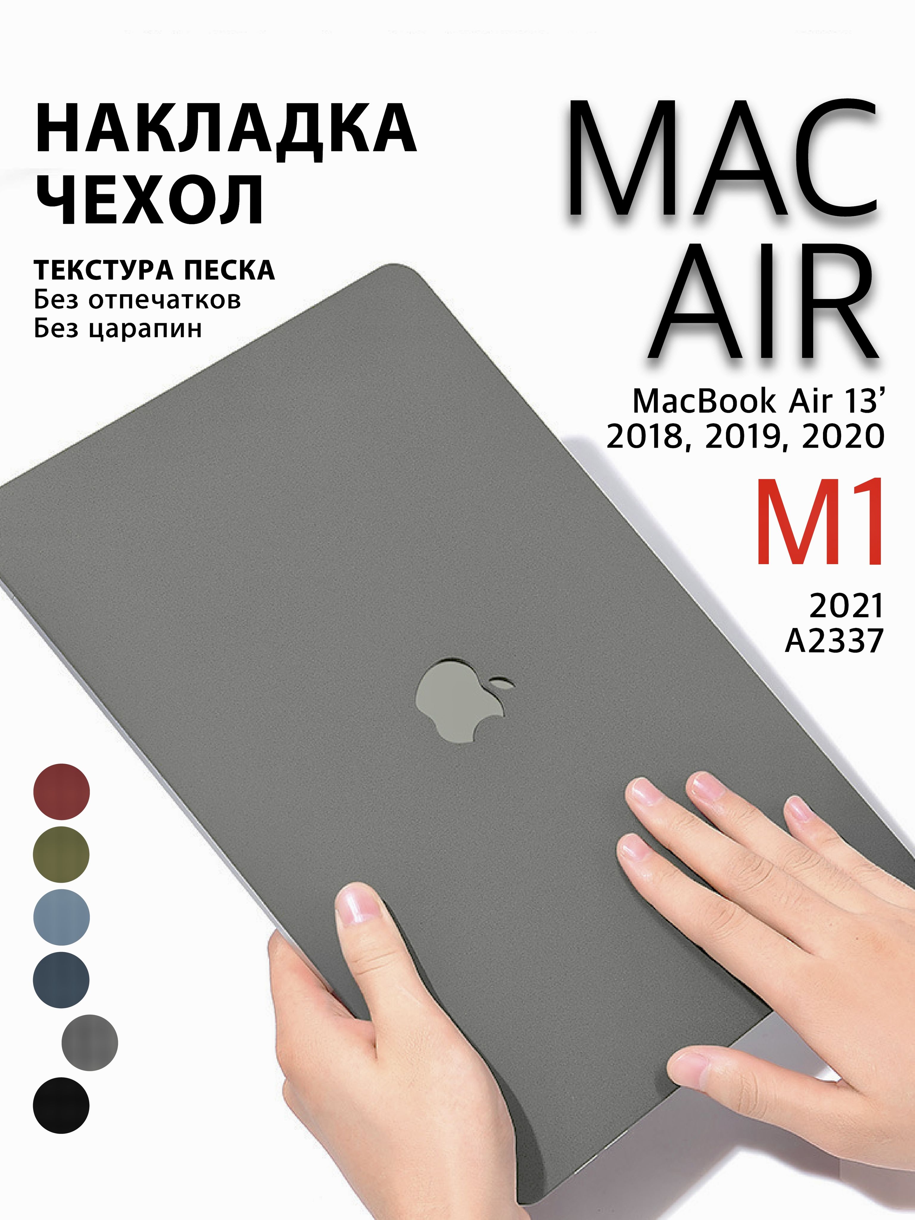 Чехол накладка на макбук эйр 13 MacBook Air 13 2018-2021 M1