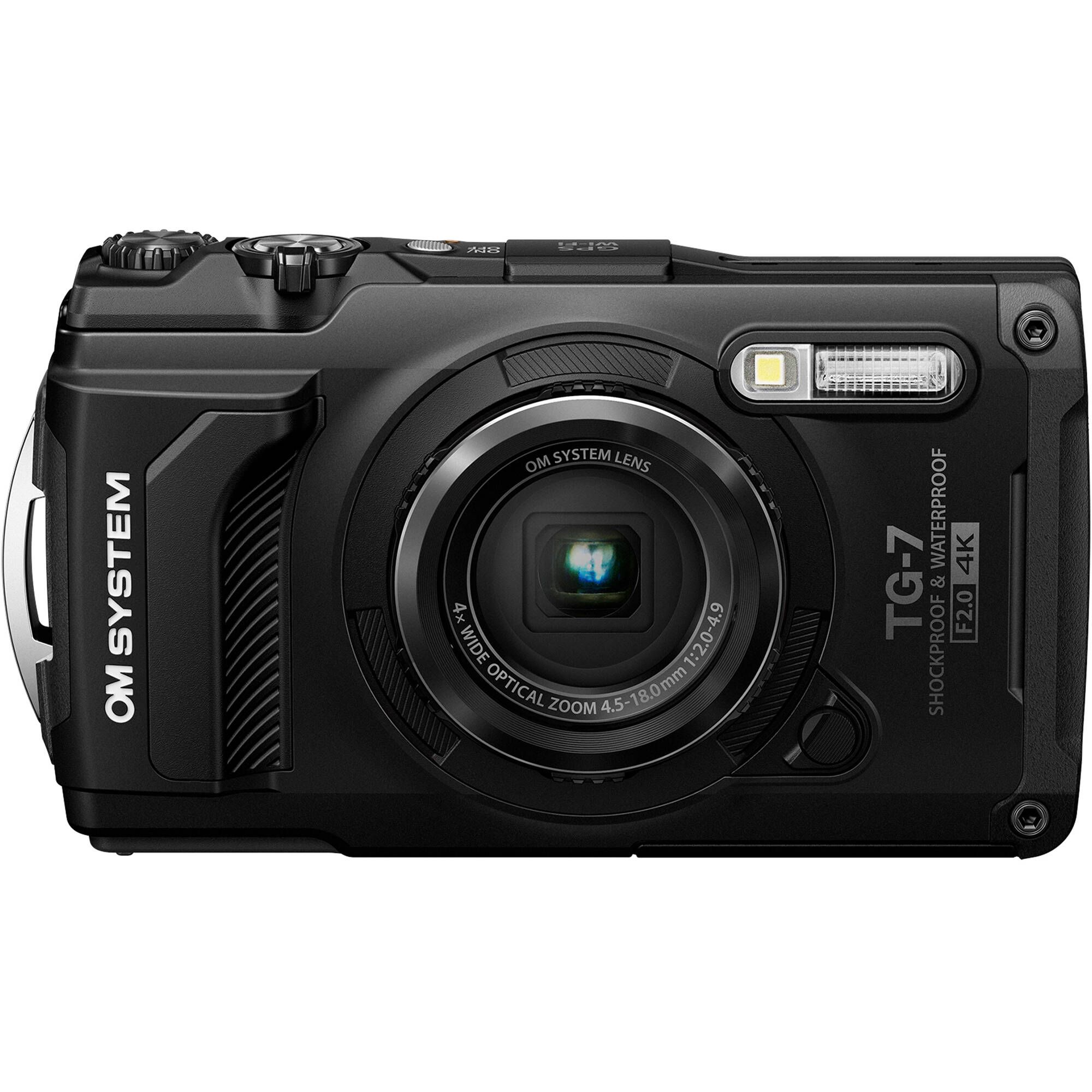 Цифровая компактная фотокамера Olympus Om System TG-7 Black (черный цвет)