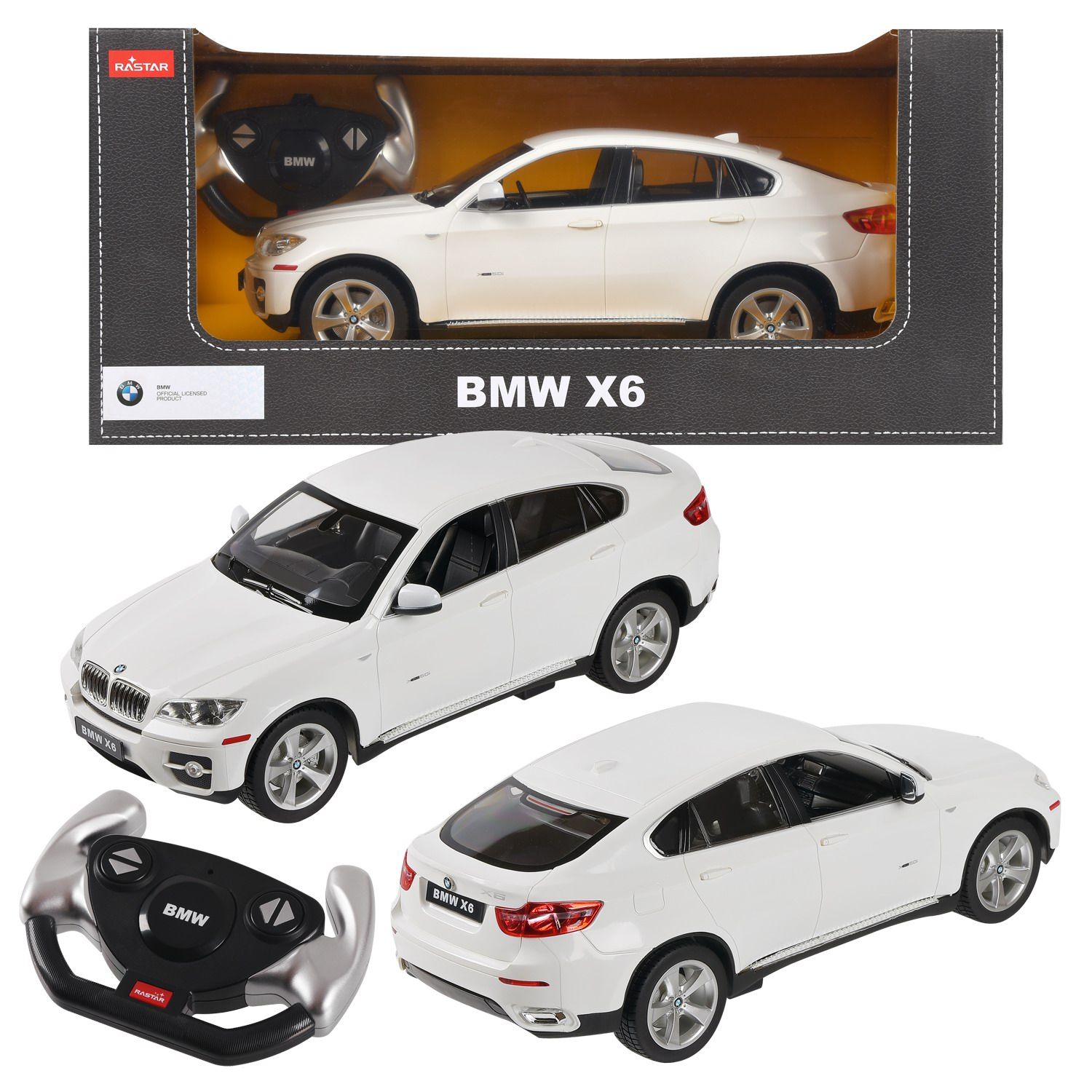 Машина р/у 1:14 BMW X6 цвет белый 2.4G - купить с доставкой по выгодным  ценам в интернет-магазине OZON (383683033)