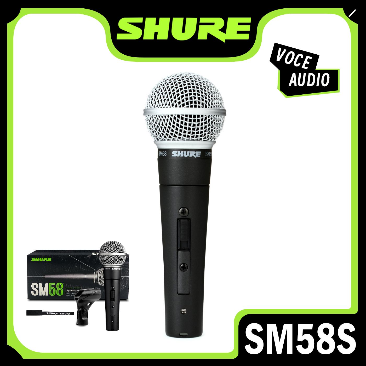 Shure Микрофон для живого вокала sm58, черный