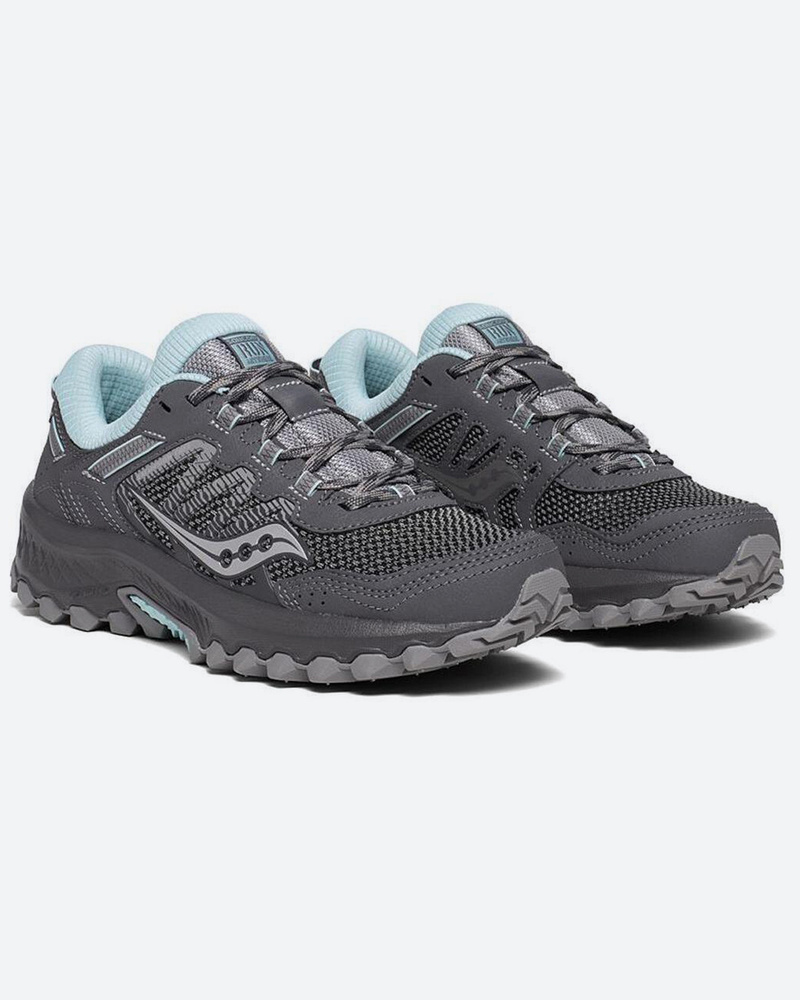 Saucony Women's Versafoam Excursion TR13 Road Running Shoes - Trail Runner, Black/Light Blue, 6.5 M US - View #7