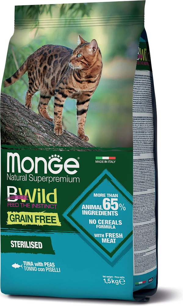 monge bwild cat grain free