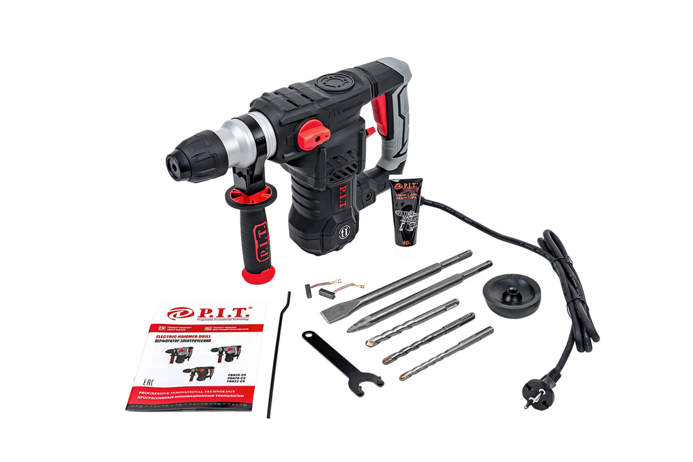 Перфоратор P.I.T. PBH32-C4 в кейсе, 1500Вт, 5.5Дж, SDS+, от сети 220В #1