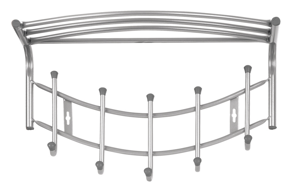 Вешалка настенная металлическая на 5 крючков