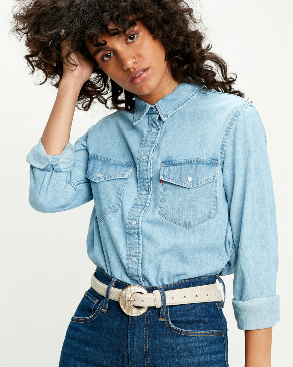 levi's essential western shirt womens