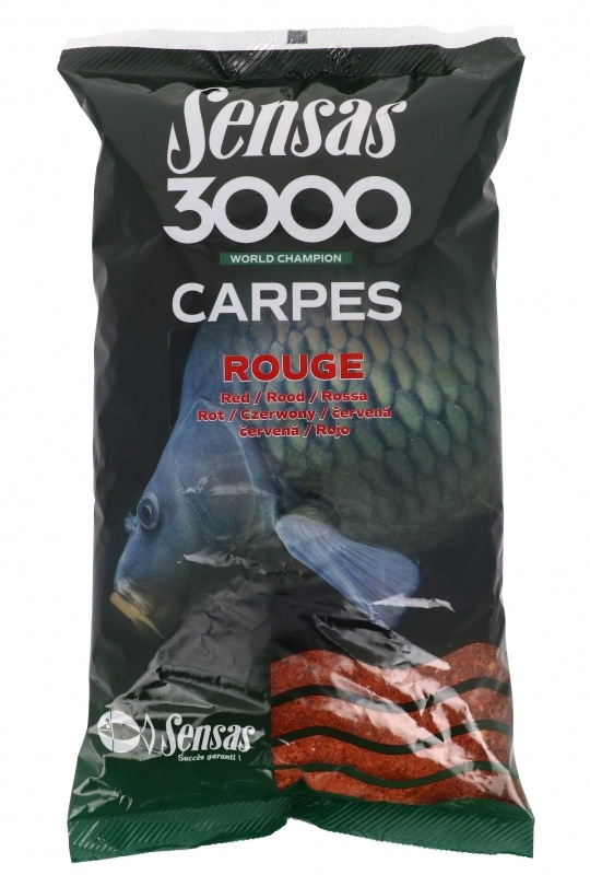 Прикормка Sensas 3000 CARP Rouge 1кг — купить в интернет-магазине OZON ...