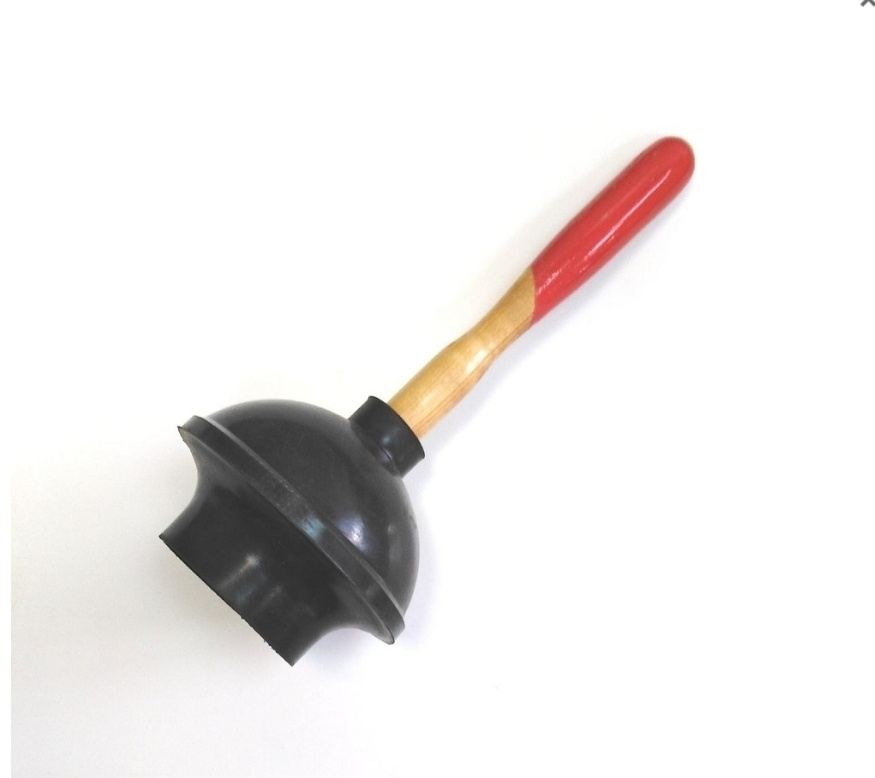 Вантуз большой двойного действия с деревянной ручкой — купить в ...