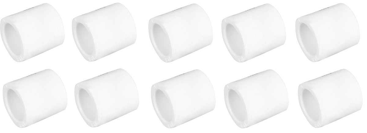 Муфта сантехническая диаметр 25 мм полипропилен, комплект 10 шт ...