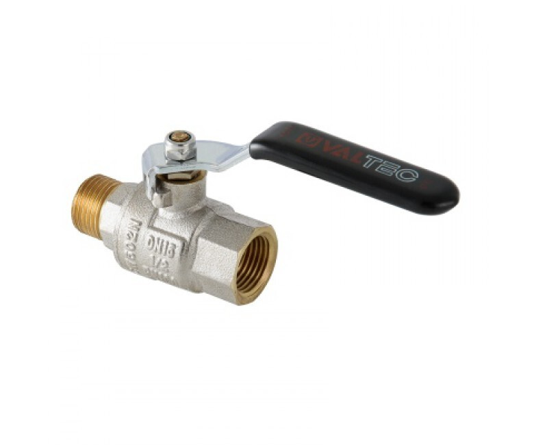 Кран шаровый VALTEC PERFECT, стальная рукоятка 1/2\" внутренняя-наружная ...