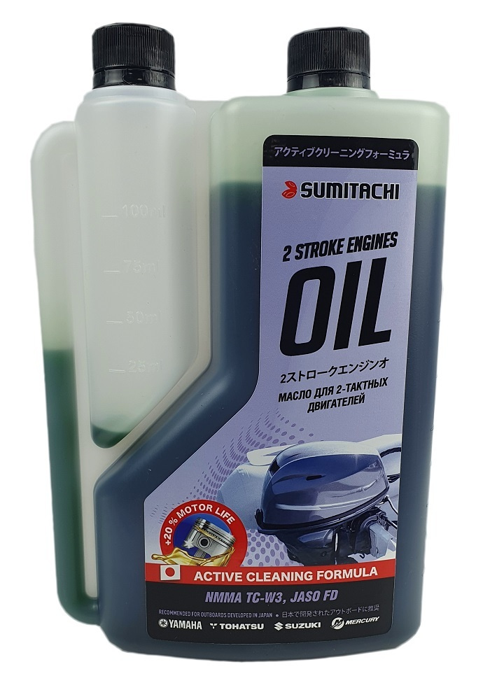 Моторное масло SUMITACHI 2-Stroke Не подлежит классификации по SAE Полусинтетическое 1 л  #1