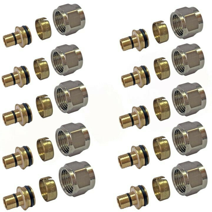 SFC-0026-162634 STOUT Фитинг компрессионный (евроконус) для труб PEX-AL ...