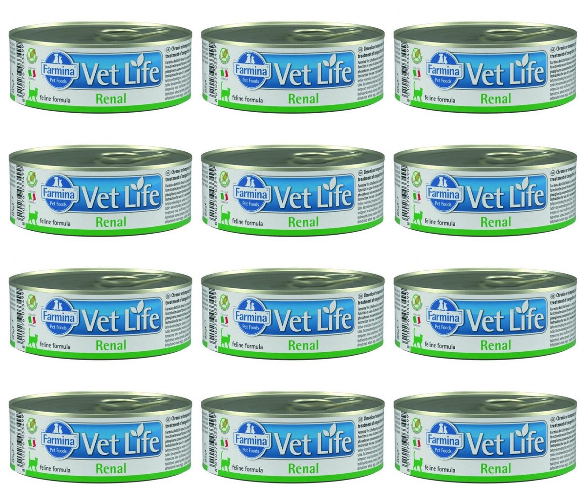 Влажный корм Farmina Vet Life Renal паштет для кошек, 12 шт. — купить в ...