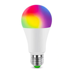 Умная лампа Apple HomeKit и Сири, светодиодная E27 с регулируемой яркостью, 10 Вт, 220 вольт, цветная RGBW 2800-6000K, работает без хаба.. Лучшее для умного дома