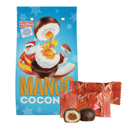 Кокосовые конфеты Tropical Paradise с начинкой МАНГО в молочной шоколадной глазури, Зимняя подарочная коллекция, 140 г. РАСПРОДАЖА!