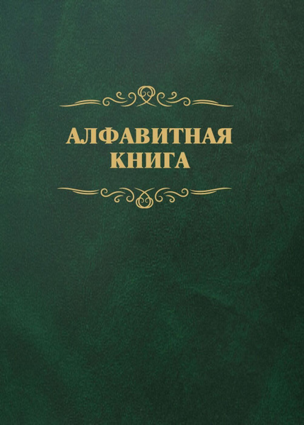 Алфавитная книга (с вырубкой алфавита): 504 страницы - купить с ...