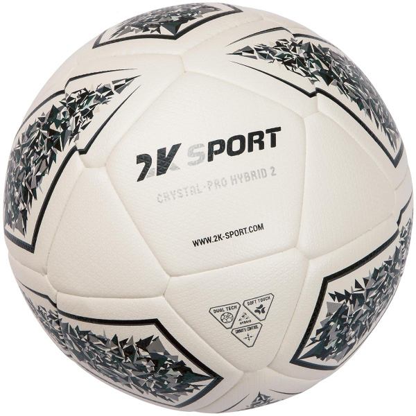 Футбольный мяч 2K Sport 127100, 5 размер, темно-зеленый, белый купить ...