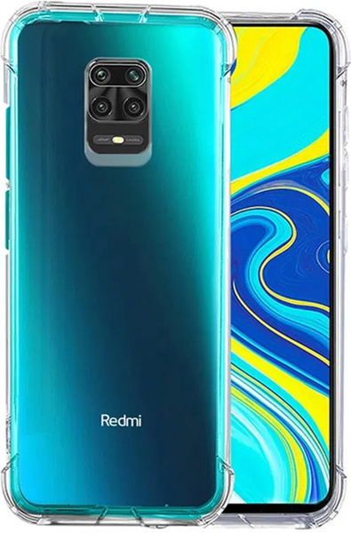 Силиконовый прозрачный чехол Armor для Xiaomi Redmi Note 9 Pro и Note ...