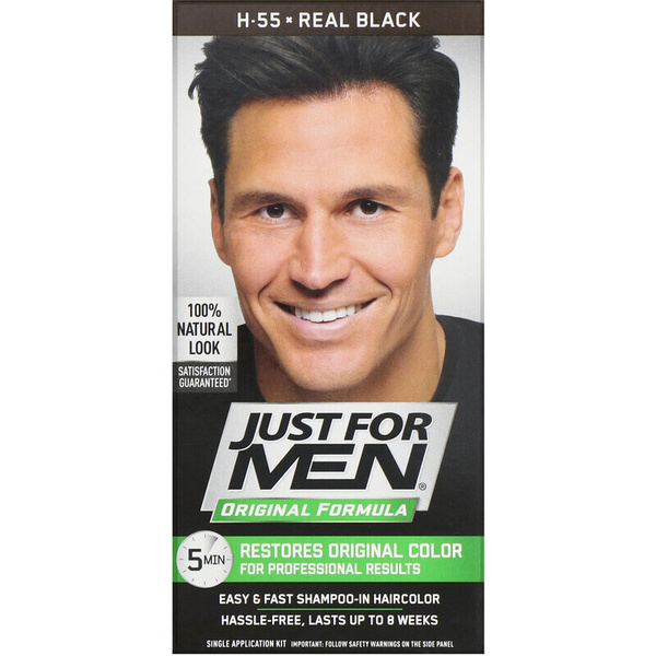 Just for Men, краска для волос мужская Original Formula, оттенок черный ...