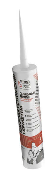 Силиконовый Герметик TECHNOSONUS, Для окон, белый - купить по низким ...