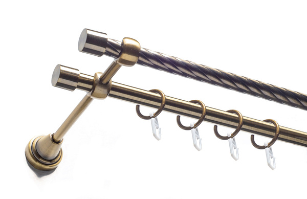 Карниз для классических штор 2 ряда AICITY Прямой - купить по доступным ...