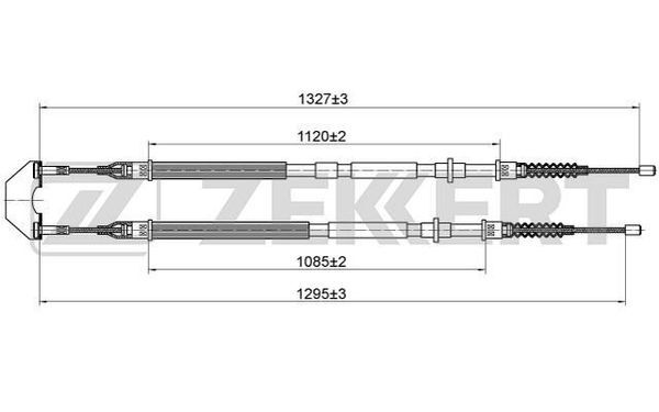 Трос стояночного тормоза задний правый Ford Mondeo IV 07-  Galaxy II 07-  S-Max 07-