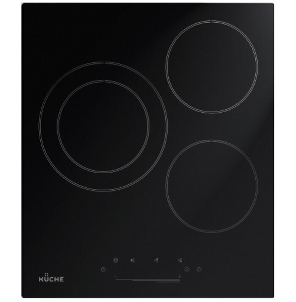 Варочная панель электрическая KUCHE CSG 431 B встраиваемая черная ...