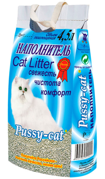 Наполнитель для кошачьего туалета PUSSY-CAT ЦЕОЛИТОВЫЙ - Пусси-кэт ...