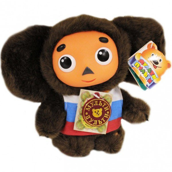 Мягкая игрушка Мульти-Пульти Чебурашка в футболке, с пласт. морд., 17 ...