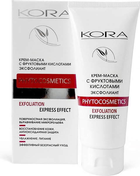 KOРA Крем-маска Эксфолиант с фруктовыми кислотами, 100 мл - купить с ...