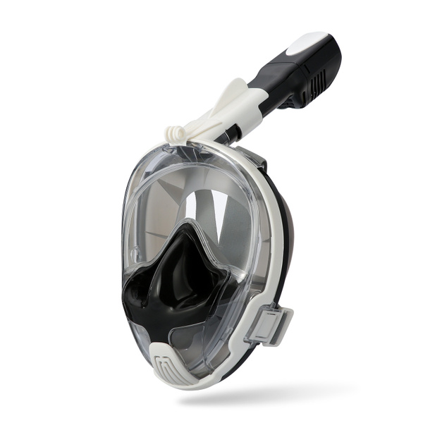 Маска для плавания Sea Shark Pro 2 на все лицо (L/XL) Белая/Черная ...