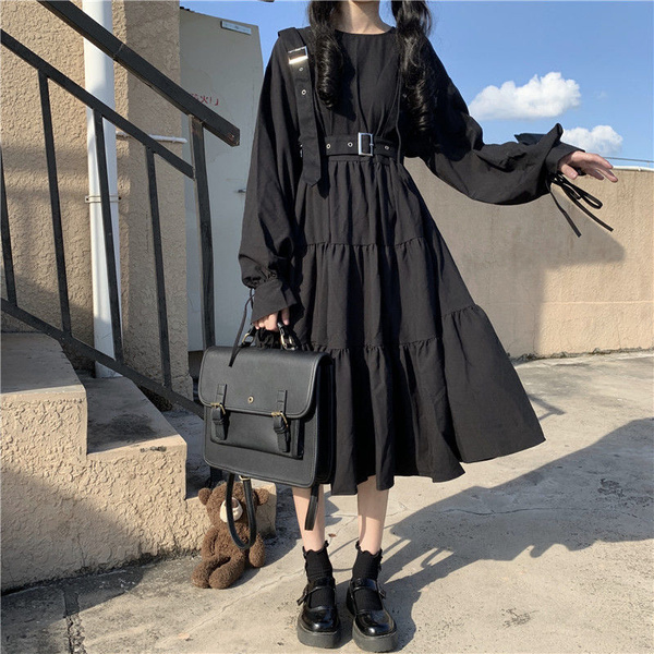 Платье в готическом стиле, женское платье Harajuku Gothic Lolita Kawaii ...