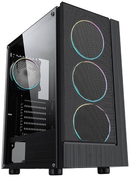 Компьютерный корпус ATX Formula F-33RGB черный - купить с доставкой по ...