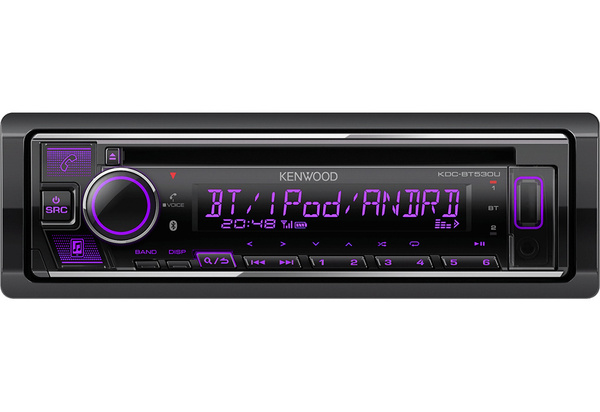 Автомагнитола (магнитола для авто) с bluetooth KENWOOD KDC-BT530U 1 DIN ...