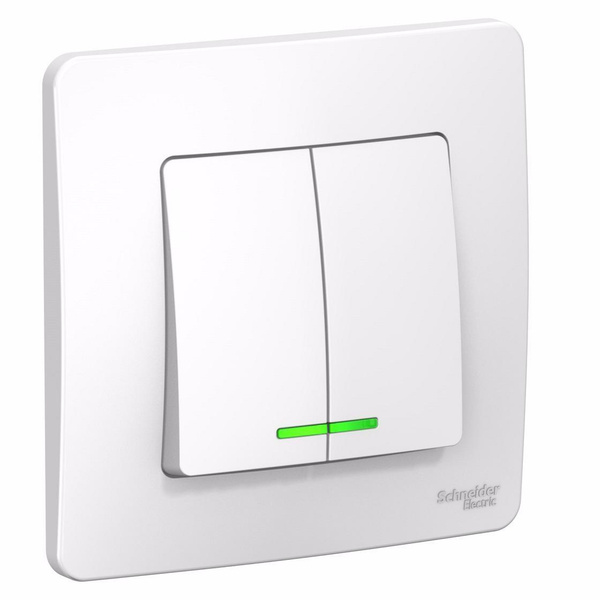 Выключатель Schneider Electric, клавиш 2 шт, монтаж Скрытый - купить с ...