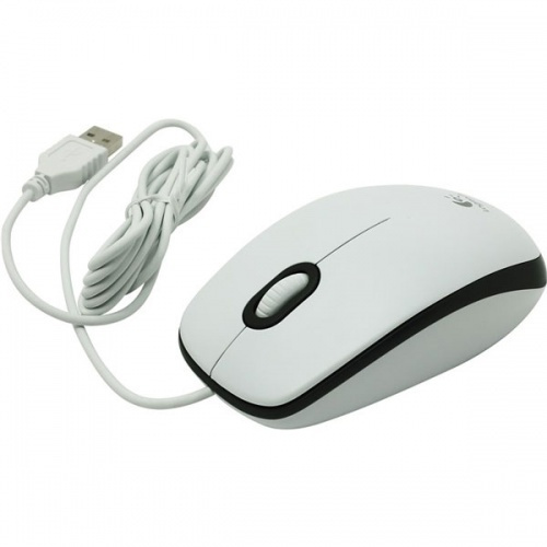 Мышь проводная Logitech M100 White 910-001605/910-005004, белый ...