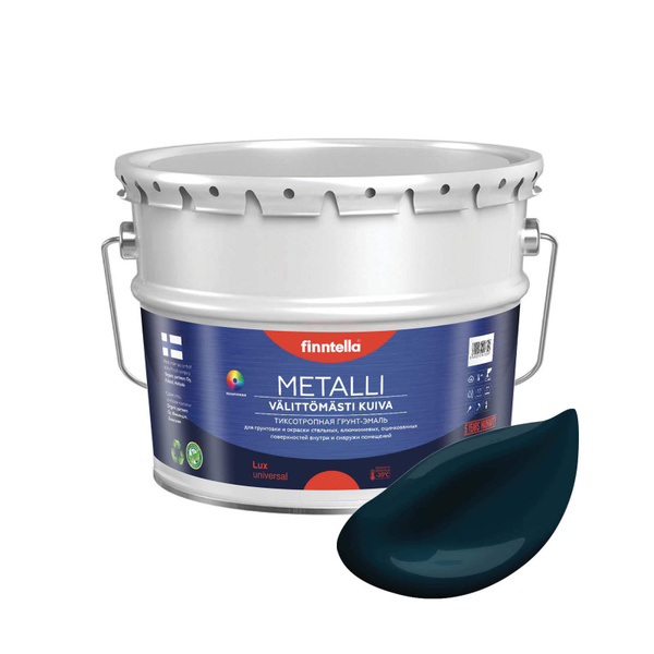 Грунт-эмаль FINNTELLA Быстросохнущая краска по металлу METALLI. Грунт ...