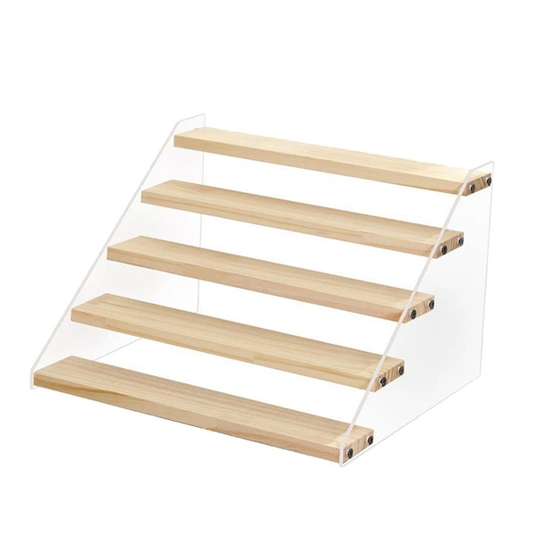 5-уровневая акриловая деревянная витрина для духов - купить с доставкой ...