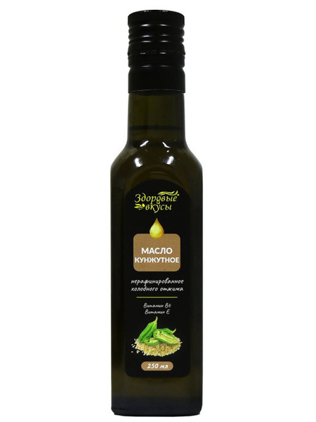 Масло кунжутное Здоровые вкусы нерафинированное холодного отжима, 250 ...