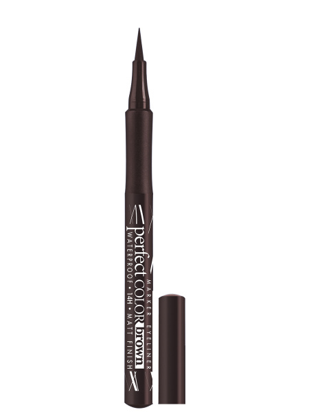 LUXVISAGE Подводка фломастер для глаз PERFECT COLOR waterproof 14H matt ...