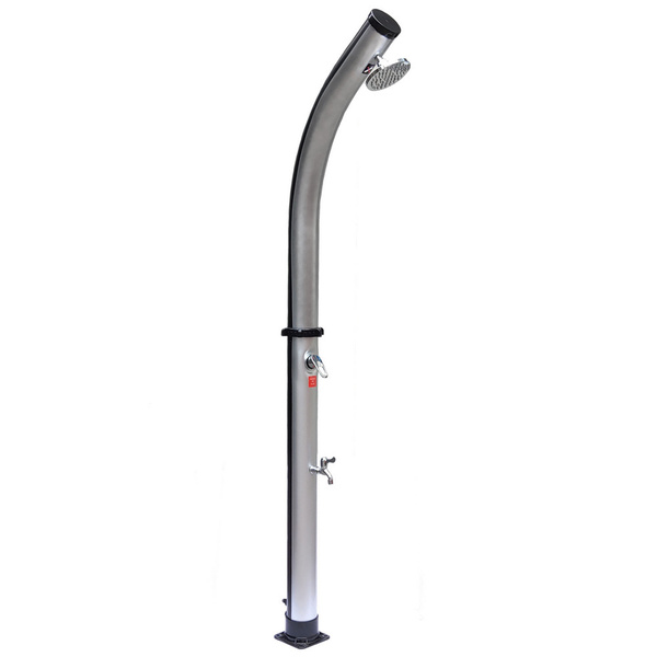 Летний солнечный душ Reexo Solar Twist Silver, 20 л, чёрный ПВХ с ...