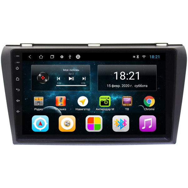 Магнитола CRS-300 Мазда 3 2003-2008 Mazda 3 BK - Android 13 - DSP2 DIN ...