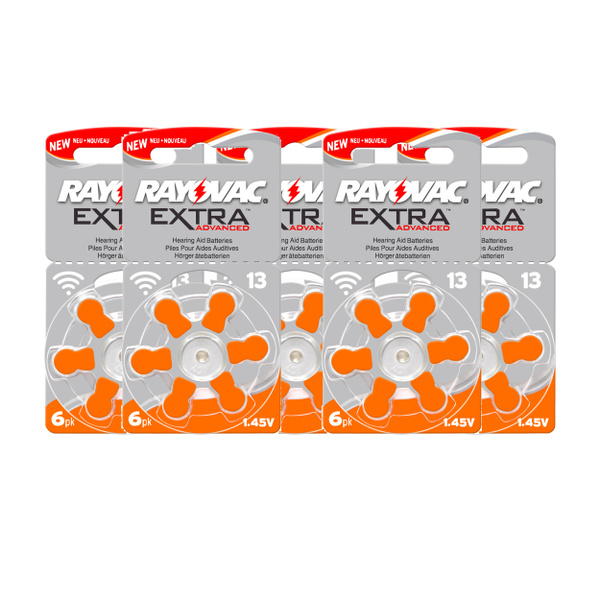 Батарейка PR48 (ZA13, V13A, DA13), Воздушно-цинковый тип, 1,4 В, 30 шт ...