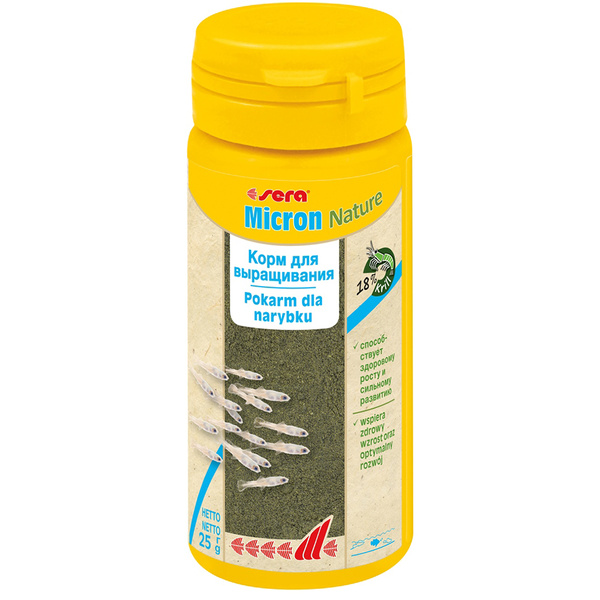 Sera MICRON Nature корм для мальков, 50 мл/25 г - купить с доставкой по ...