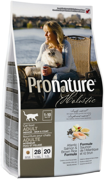 Корм Pronature Holistic Adult Indoor Skin & Coat Atlantic Salmon ...