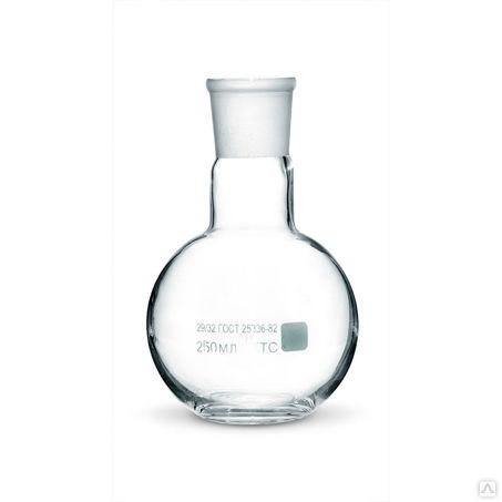 Колба грушевидная 500 мл (лабораторная, тип ГР-грушевидная, со шлифом ...